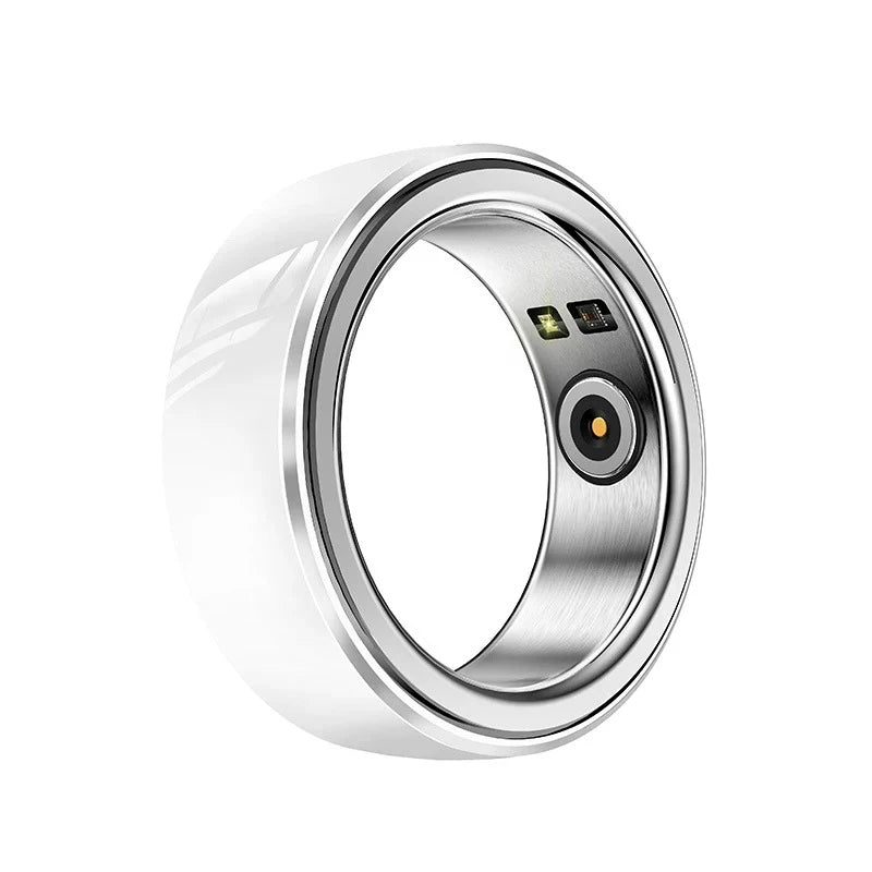Waterproof R08M Health Smart Ring Nano Ceramic Stainless Steel Rings Heart Rate Blood Oxygen Sleep Emotion Monitor Sport For Man